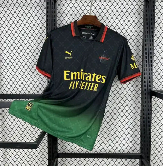 Camiseta Retro AC Milán Edición Especial Negro y Verde 2025-26 - Fútbol Club Vintage