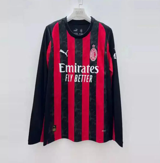 Camiseta AC Milán Mangal Larga 2025-26 - Fútbol Club Vintage