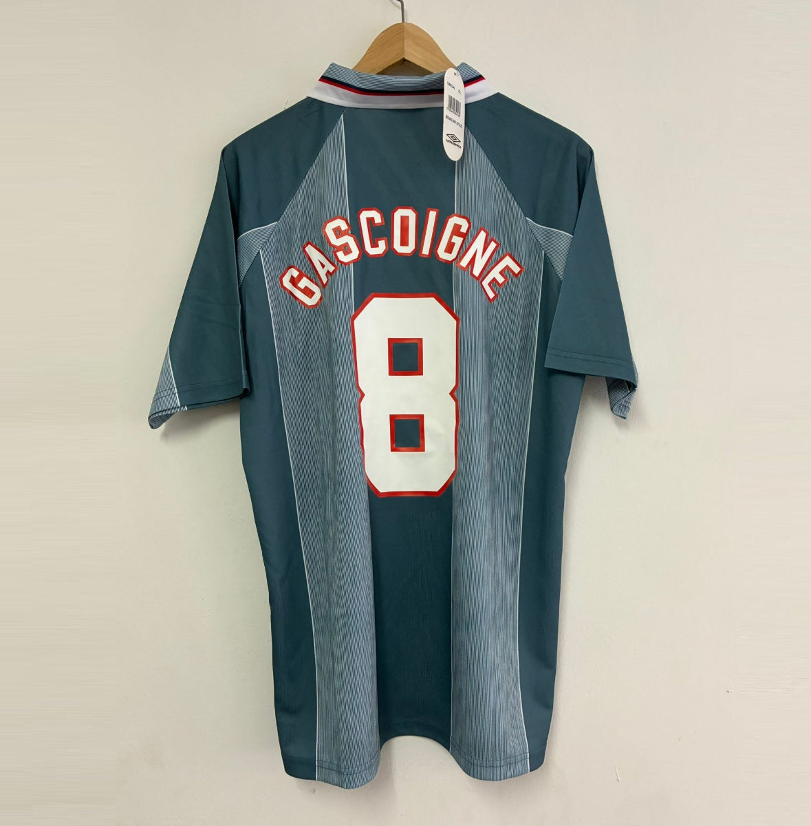 Camiseta Retro Gascoigne Inglaterra Visitante 1996