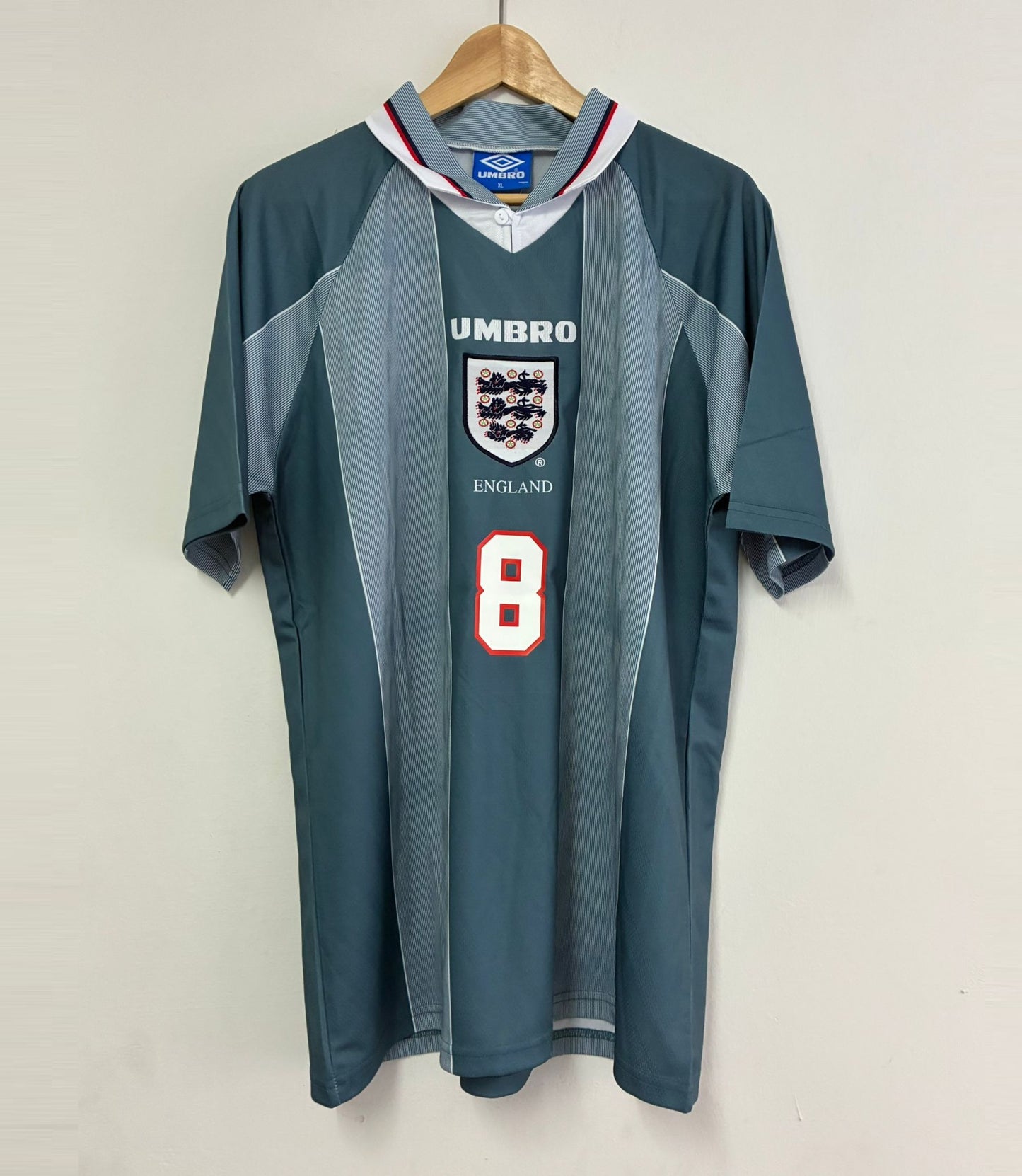 Camiseta Retro Gascoigne Inglaterra Visitante 1996