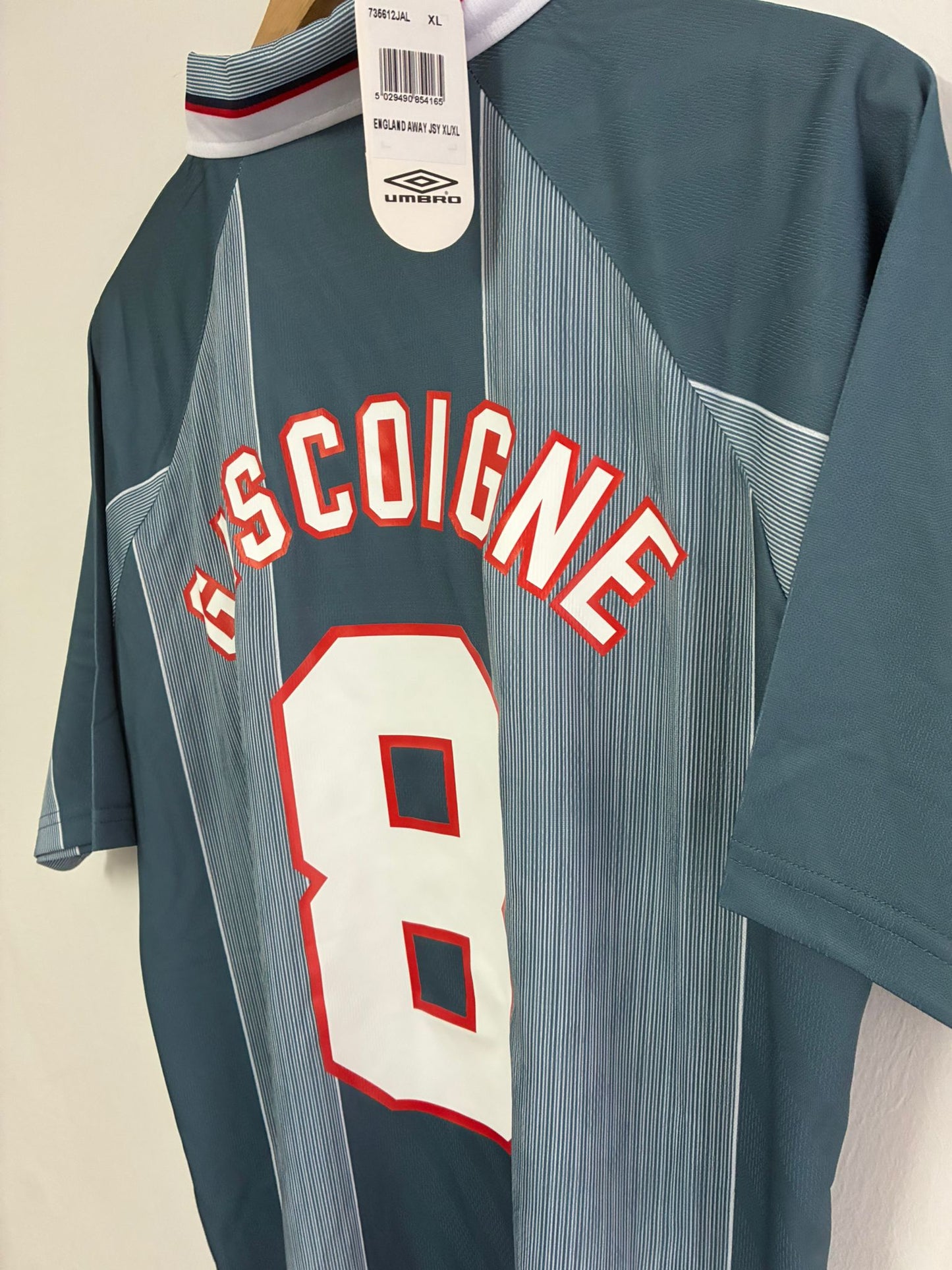 Camiseta Retro Gascoigne Inglaterra Visitante 1996