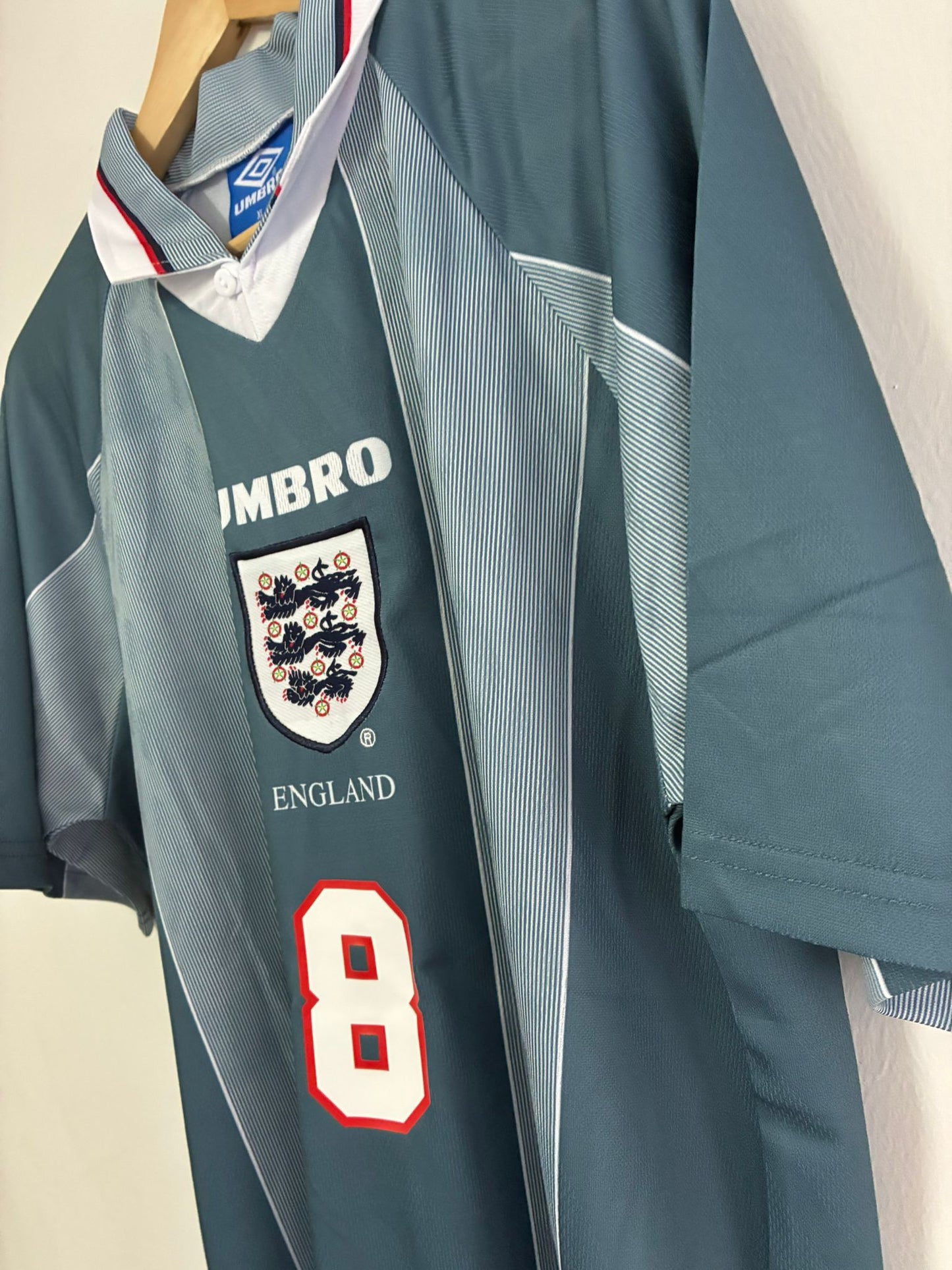 Camiseta Retro Gascoigne Inglaterra Visitante 1996