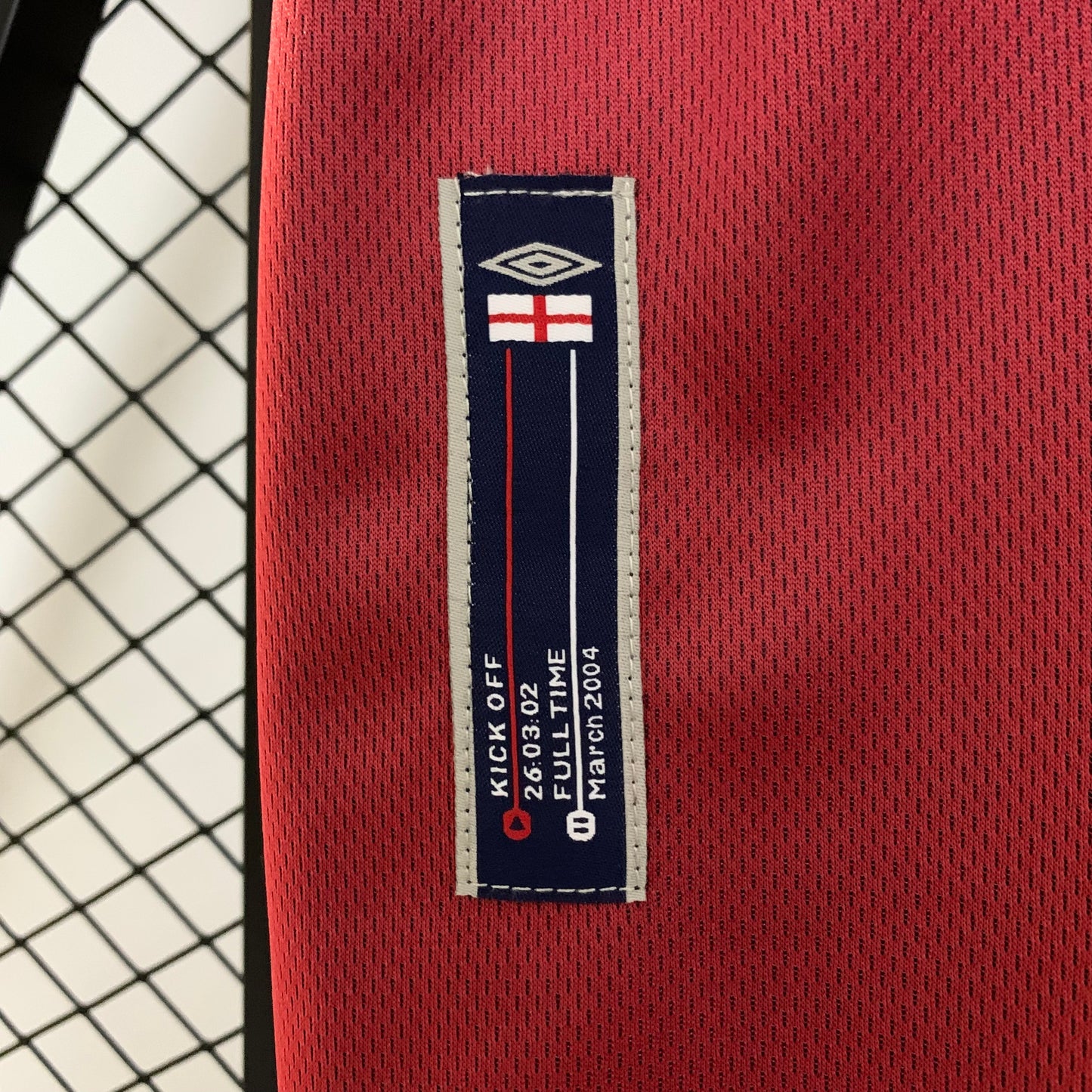 Maillot rétro Angleterre extérieur 2002