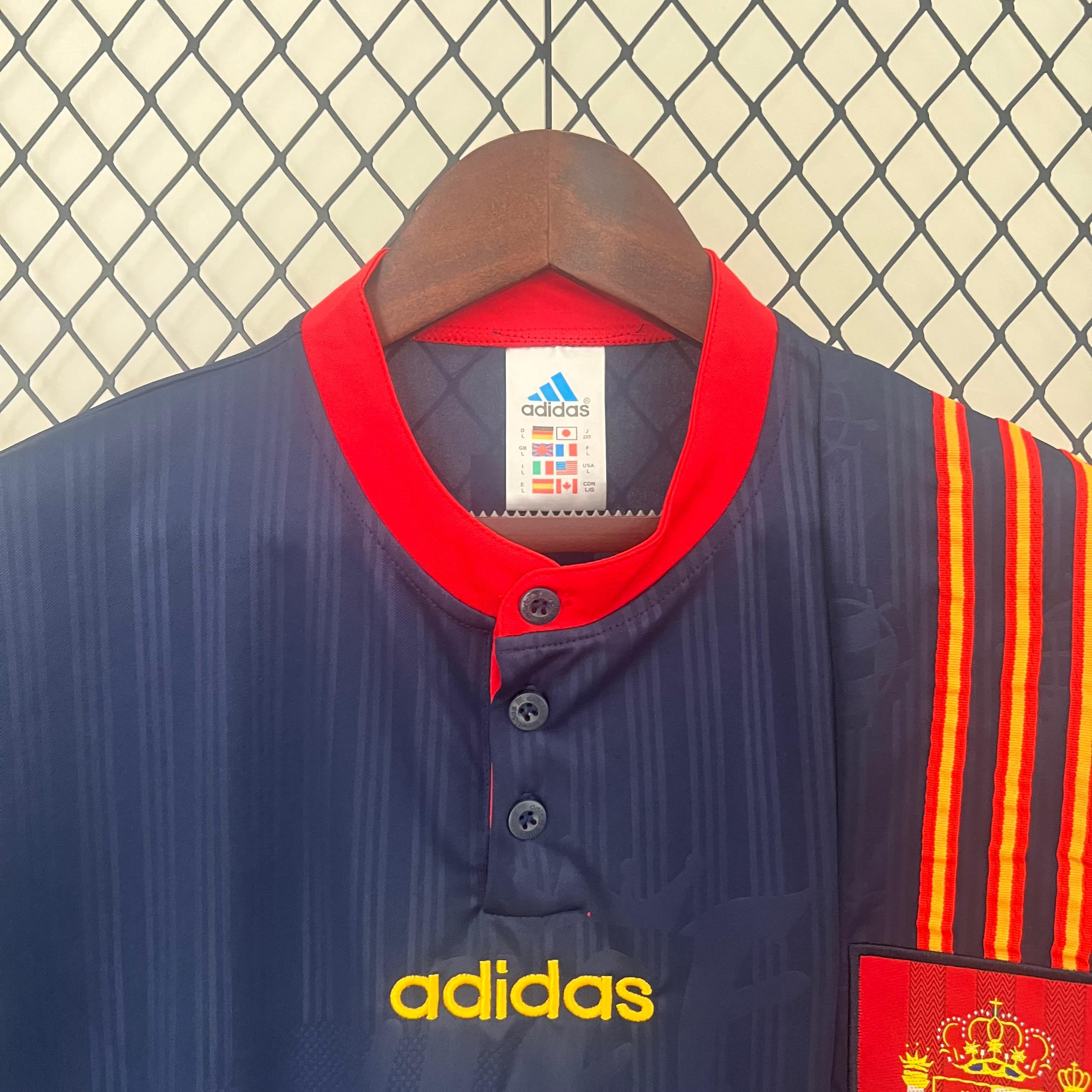 Spain Away Retro Shirt 1996-98 – Fútbol Club Vintage