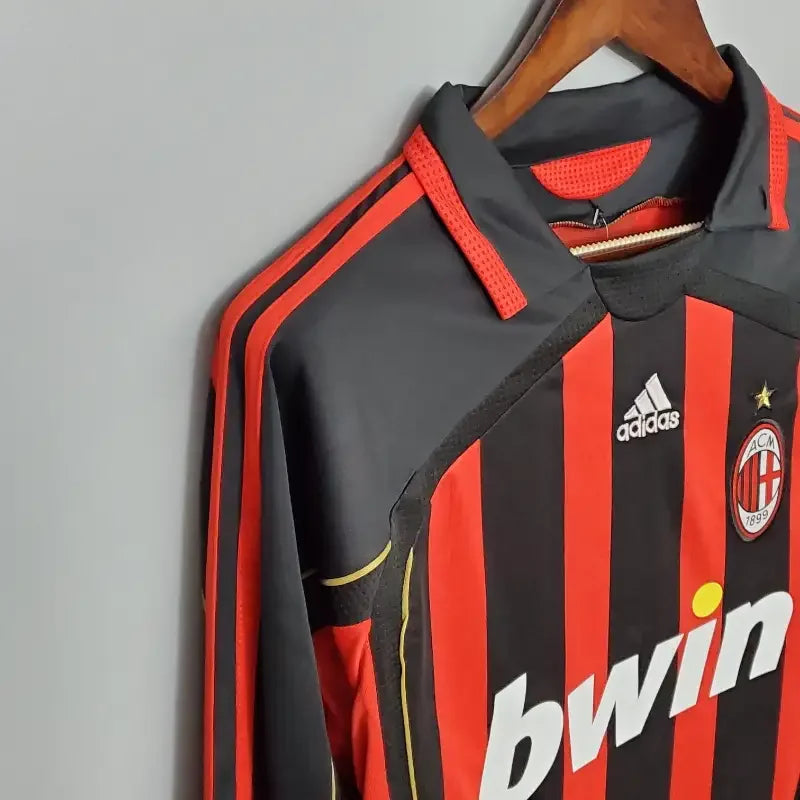 Camiseta Retro AC Milán Mangas Largas 2006-07 - Fútbol Club Vintage