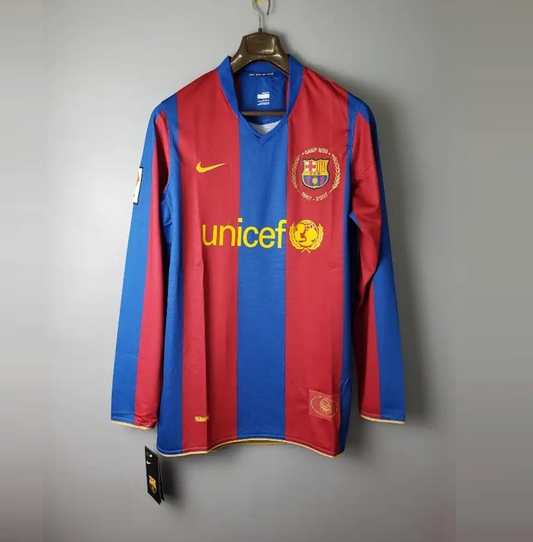 FC Barcelona Retro Long Sleeve Jersey 2007-08