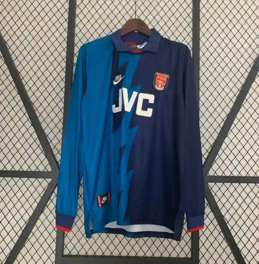 Camiseta Arsenal FC Visitante Manga Larga 1995-96 Retro