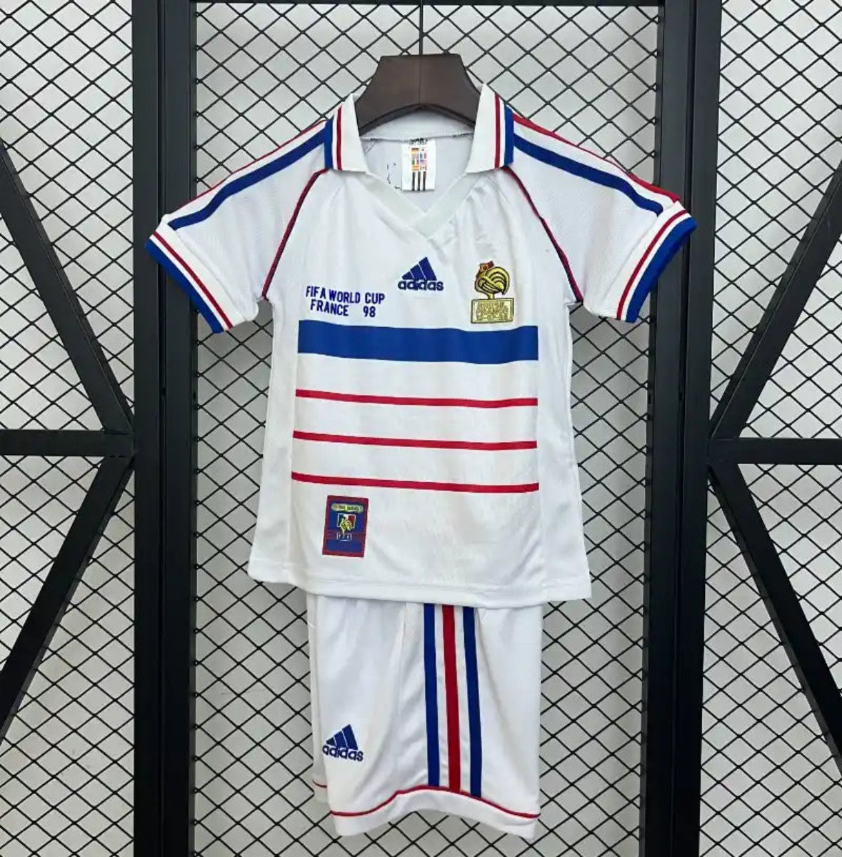 Maillot rétro enfant France extérieur 1998
