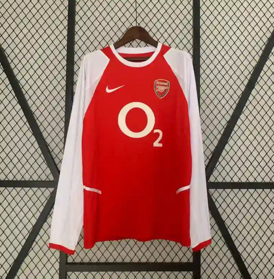 Camiseta Arsenal FC Manga Larga 2002-04 Retro