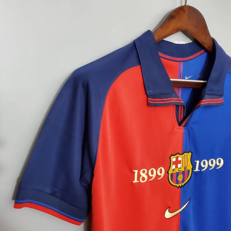 Camiseta Retro FC Barcelona 100 Aniversario 1999-00