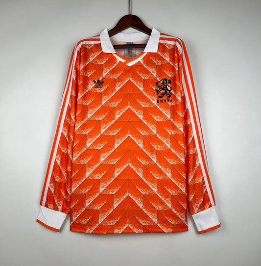 Camiseta Retro Países Bajos Manga Larga 1988