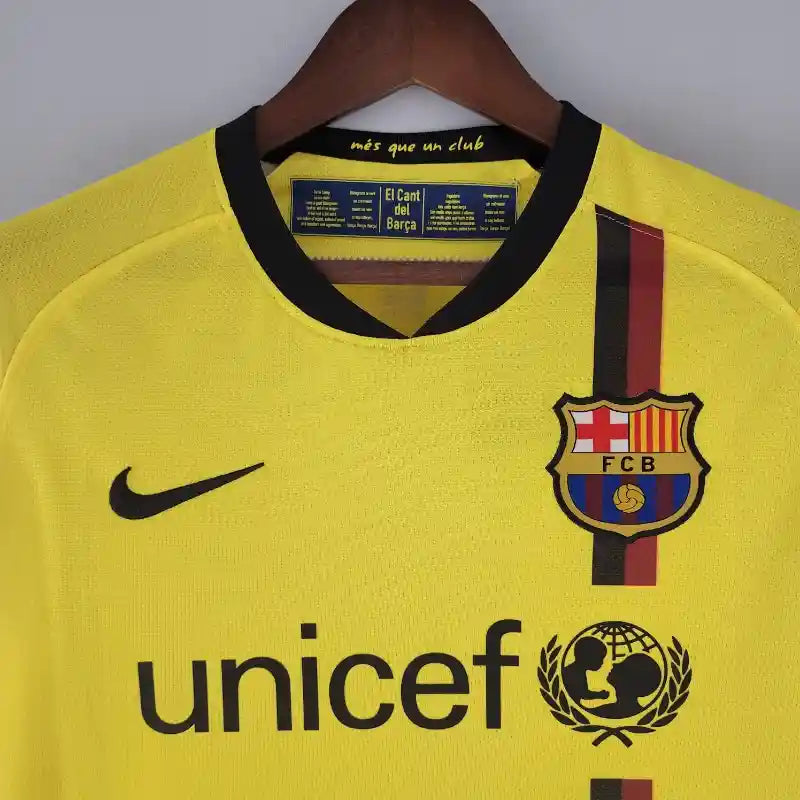 Camiseta Retro FC Barcelona Visitante Manga Larga 2008-09