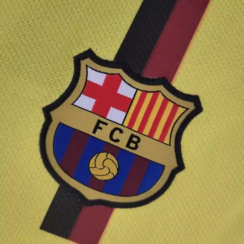 Camiseta Retro FC Barcelona Visitante Manga Larga 2008-09