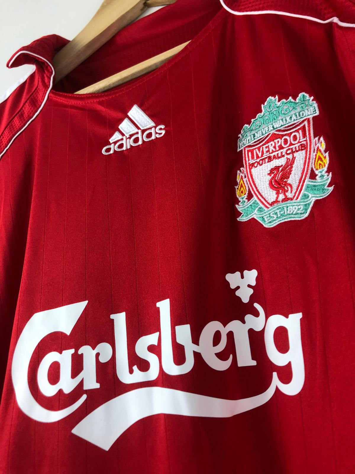 Retro Liverpool FC 2006-08 Gerrard #8 Adidas Shirt – Classic