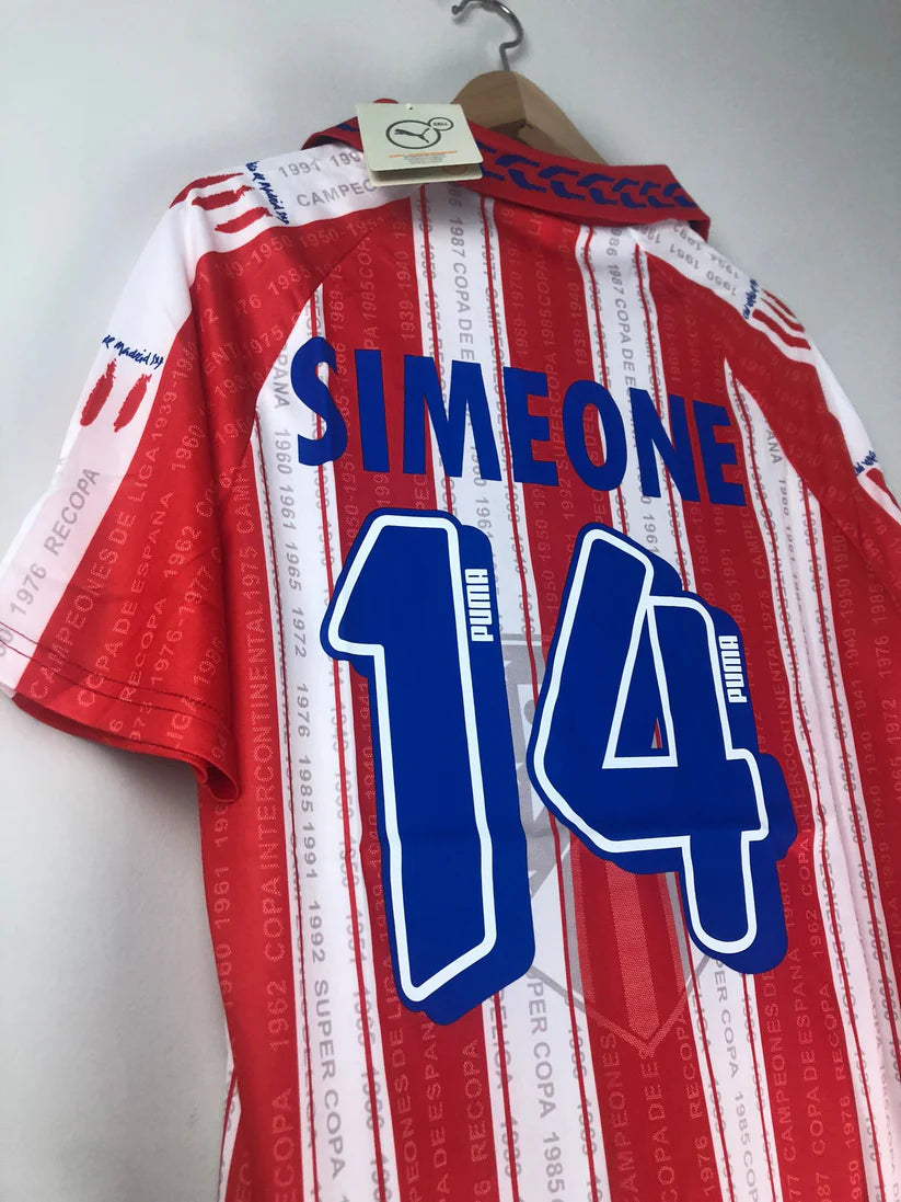 Camiseta Retro Club Cholo Simeone Atlético de Madrid 1995