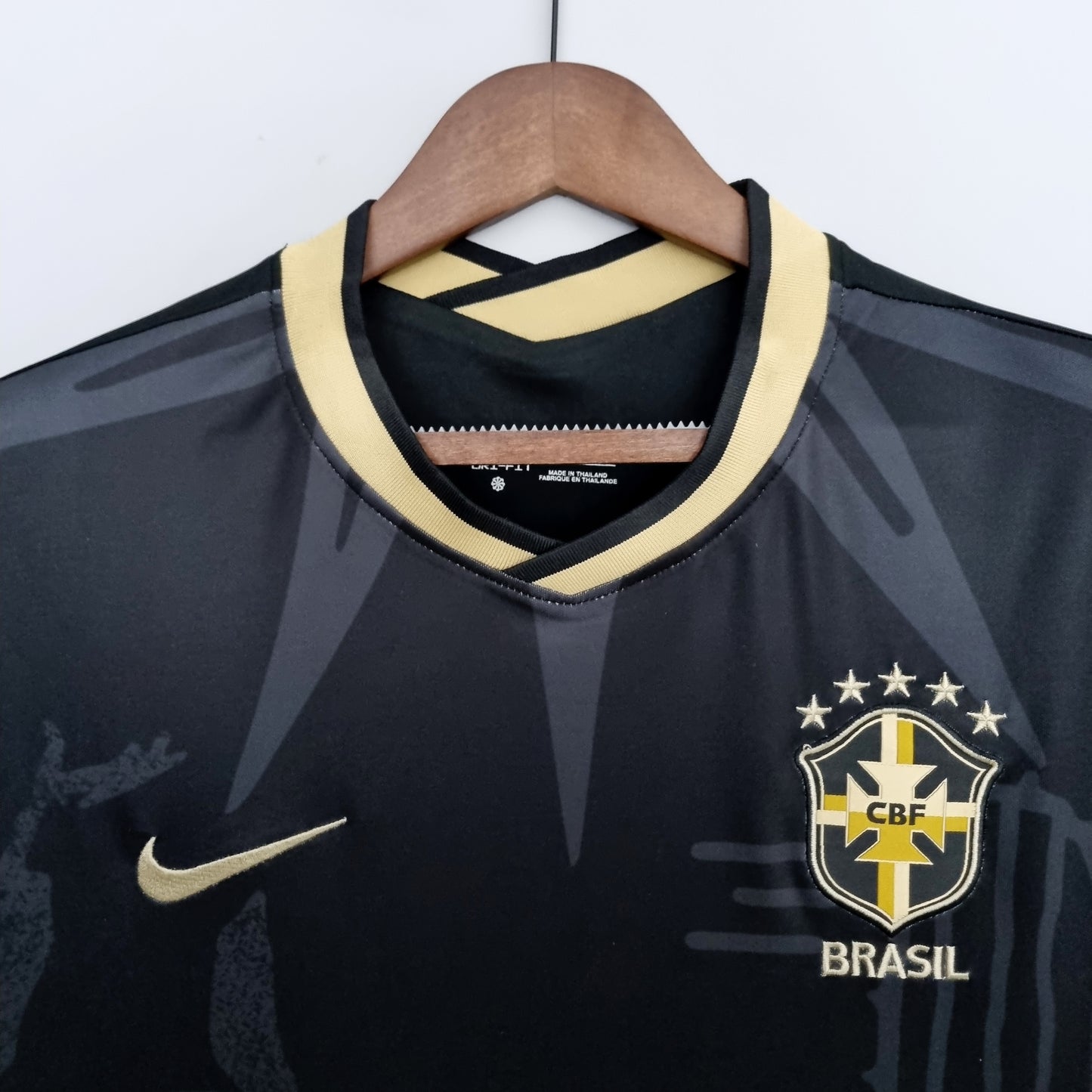 Retro Brazil Black T-Shirt 2022