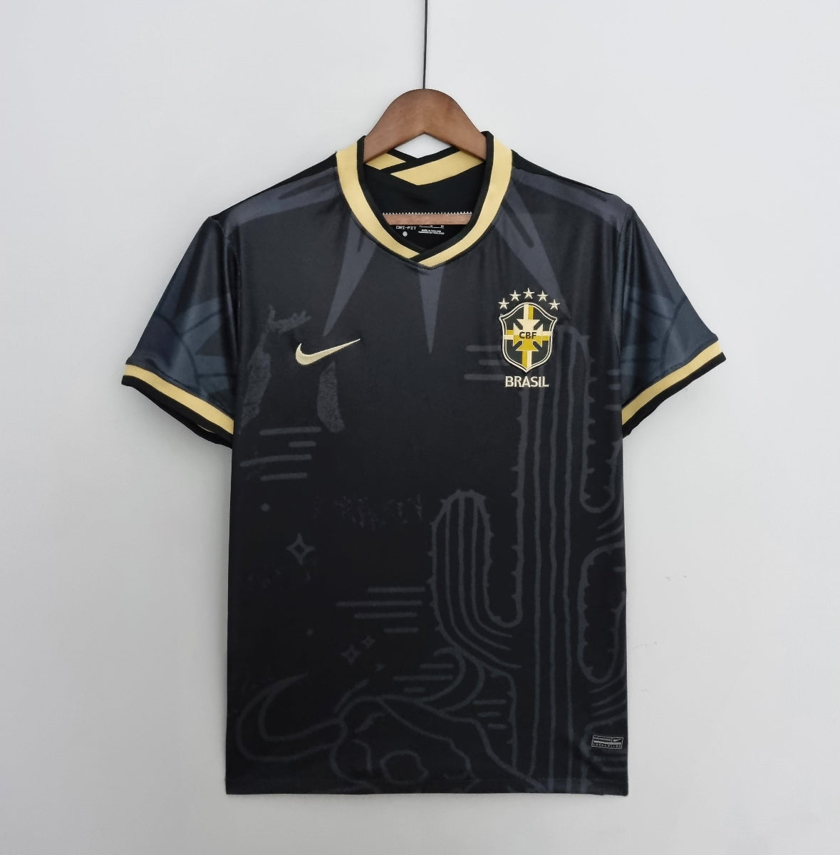 Retro Brazil Black T-Shirt 2022