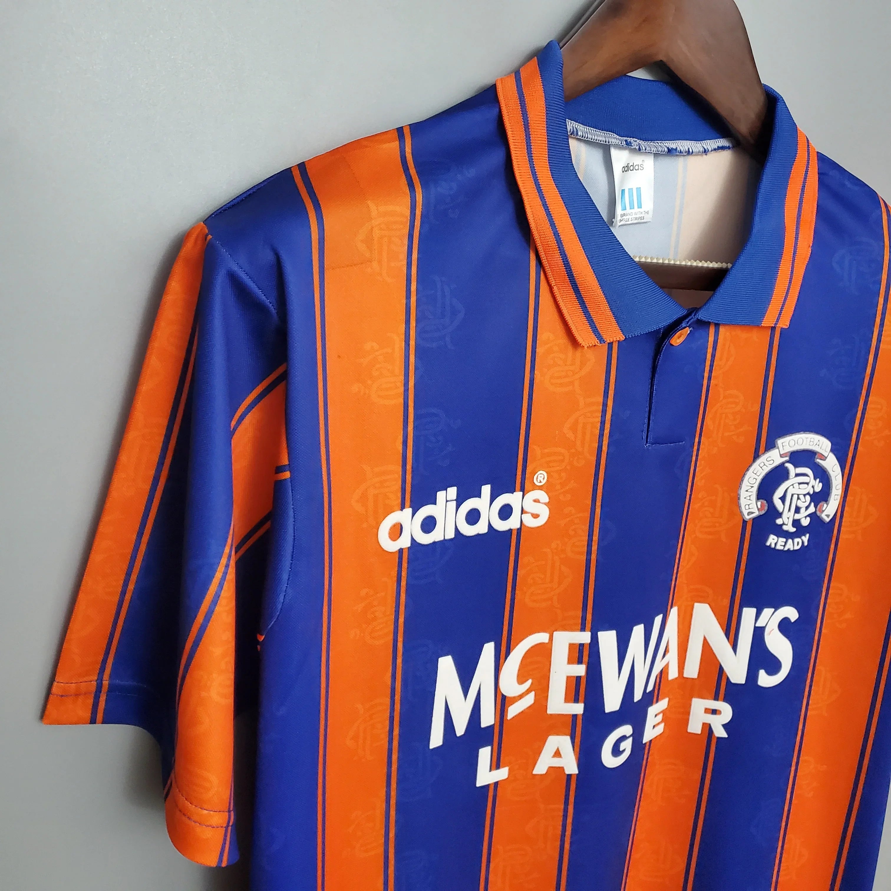 Retro Rangers FC 1993 Shirt | Away Style Blue and Orange – Fútbol