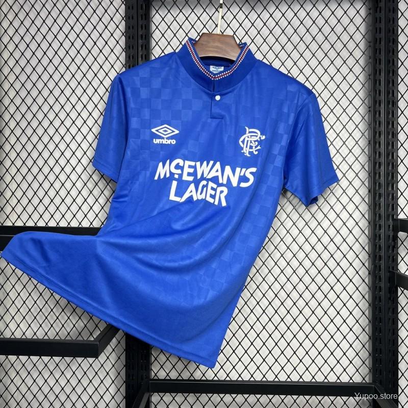 Retro Rangers FC Shirt 1987-90