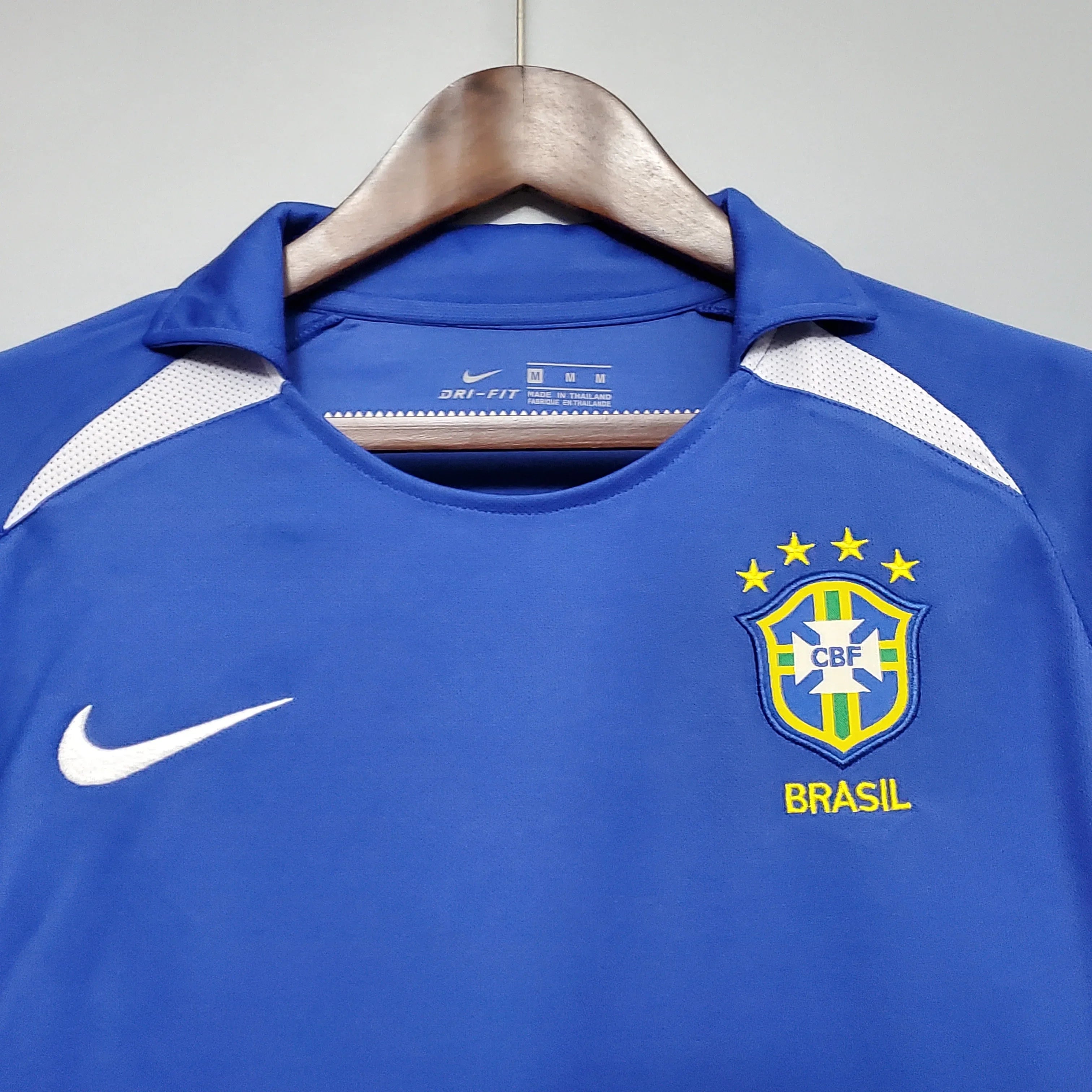 Retro Brazil Blue Jersey 2002 | Ronaldo - World Cup Korea-Japan