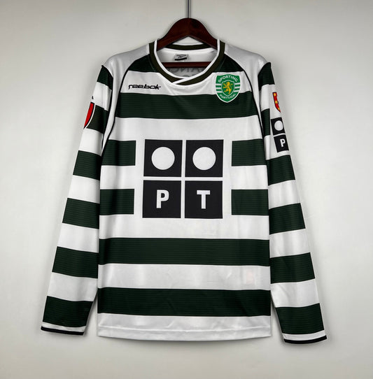 Camiseta Retro Sporting Club de Portugal Manga Larga 2001-03
