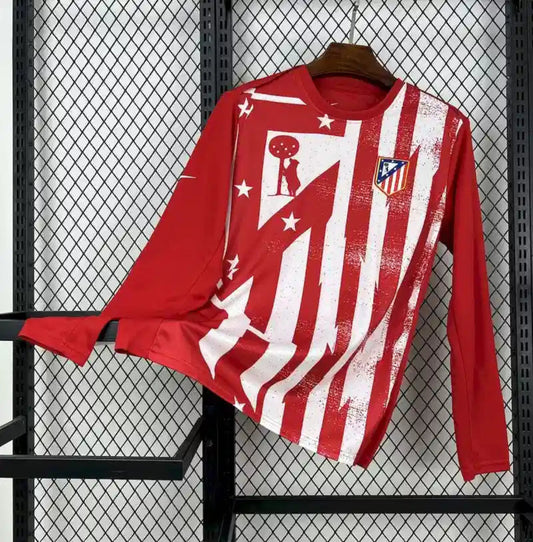 Atlético de Madrid 2025-26 Long-Sleeved Warm-Up Shirt