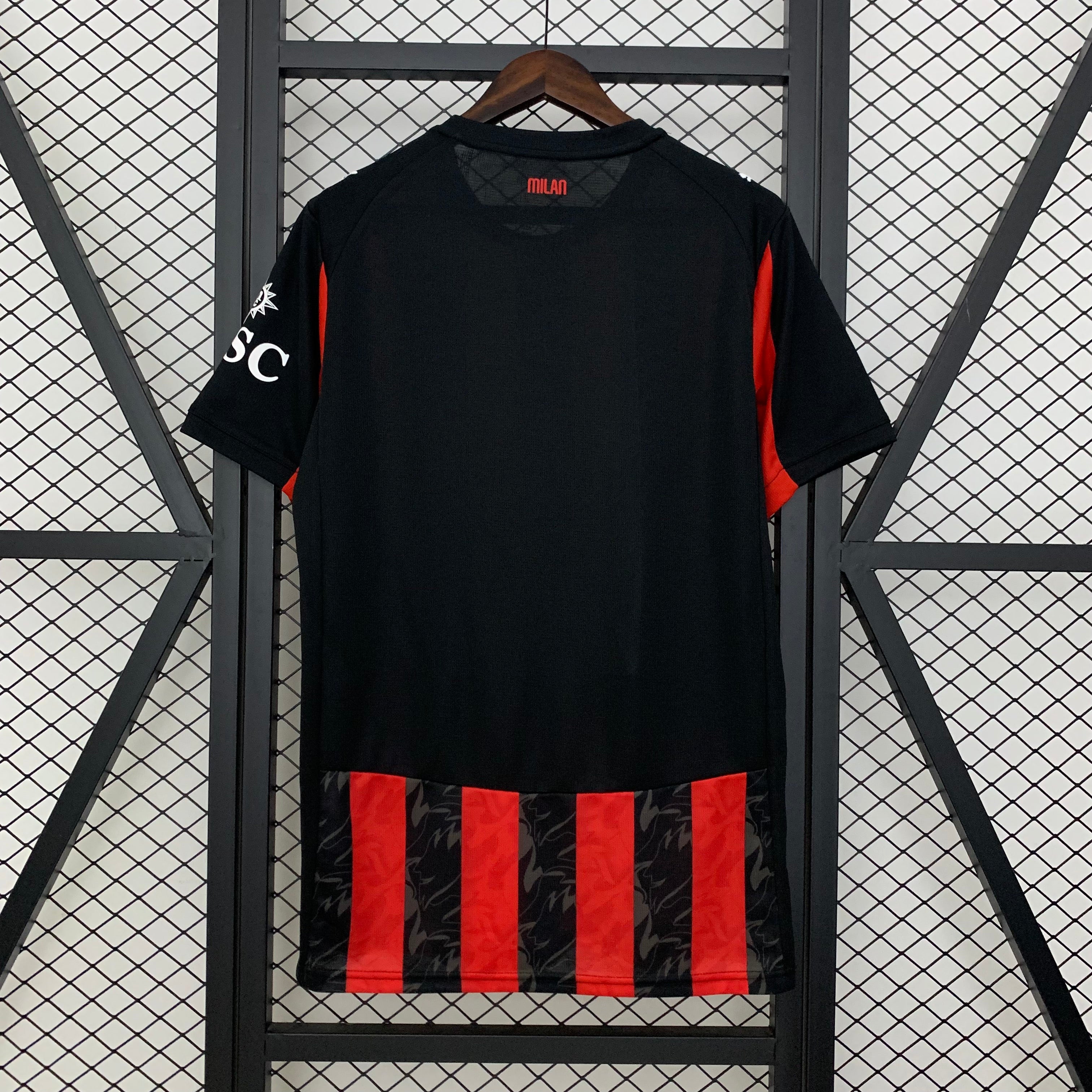 AC Milan 2025–26 Home Shirt – Rossoneri Stripes with Tonal