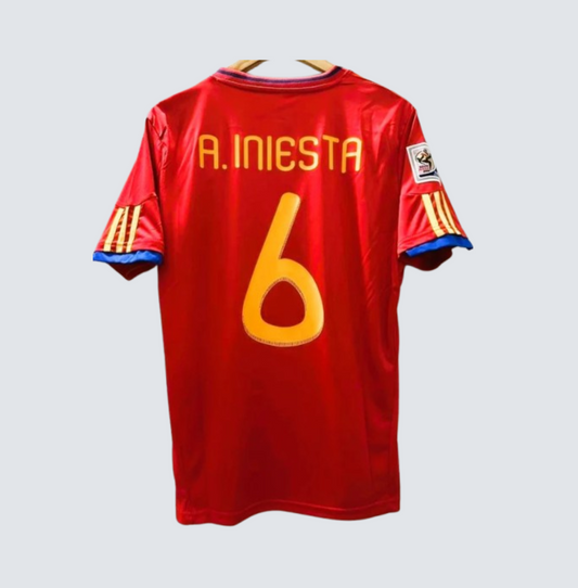 Camiseta Retro España 2010-11 Andrés Iniesta