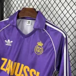 Camiseta Retro Real Madrid Manfa Larga Visitante 1984 - Fútbol Club Vintage