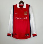 Camiseta Arsenal FC Manga Larga 2000-01 Retro - Fútbol Club Vintage