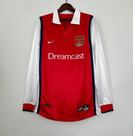 Camiseta Arsenal FC Manga Larga 2000-01 Retro - Fútbol Club Vintage