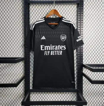 Camiseta Arsenal FC Portero Negra 2023-24 - Fútbol Club Vintage