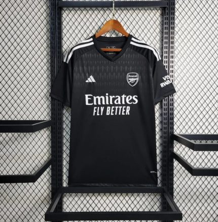 Camiseta Arsenal FC Portero Negra 2023-24 - Fútbol Club Vintage