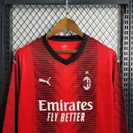 Camiseta Retro AC Milán Manga Larga 2023-24 - Fútbol Club Vintage