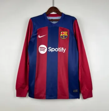 Camiseta Retro FC Barcelona Manga Larga 2023-24 - Fútbol Club Vintage