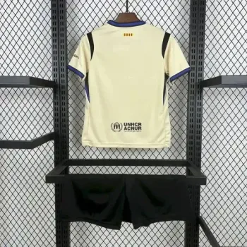 FC Barcelona Niños Visitante Beige Mamba Negra 2025-26 - Fútbol Club Vintage