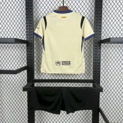 FC Barcelona Niños Visitante Beige Mamba Negra 2025-26 - Fútbol Club Vintage
