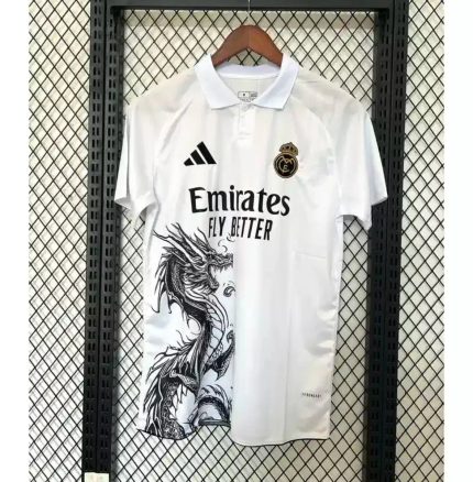 Camiseta Real Madrid Edición Especial Blanca Dragón 2025-26 - Fútbol Club Vintage