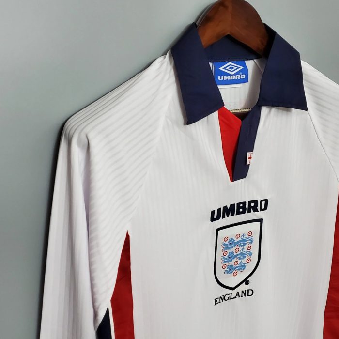 Retro Inglaterra Mangas Largas 1998 - Fútbol Club Vintage
