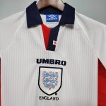 Retro Inglaterra Mangas Largas 1998 - Fútbol Club Vintage