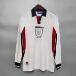 Retro Inglaterra Mangas Largas 1998 - Fútbol Club Vintage