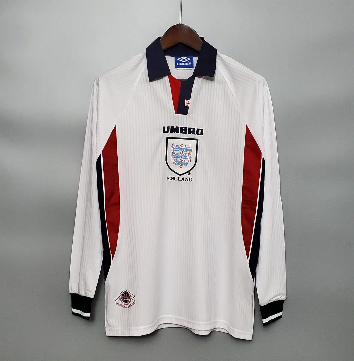 Retro Inglaterra Mangas Largas 1998 - Fútbol Club Vintage