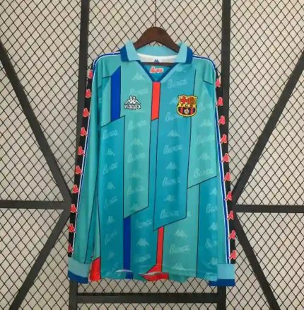 Camiseta Retro FC Barcelona Visitante 1995-97 Manga Larga - Fútbol Club Vintage