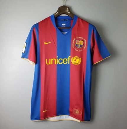 Camiseta Retro FC Barcelona 2007-08 - Fútbol Club Vintage