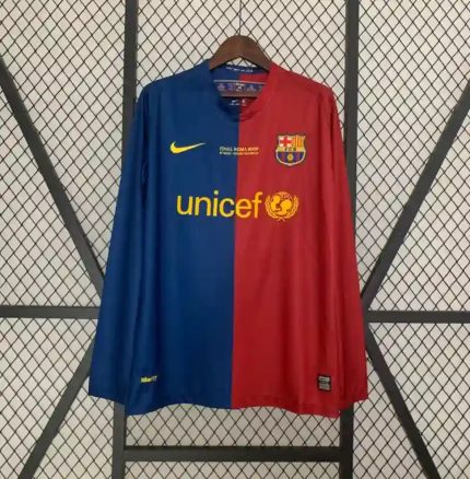 Camiseta Manga Larga Retro FC Barcelona 2008-09 - Fútbol Club Vintage