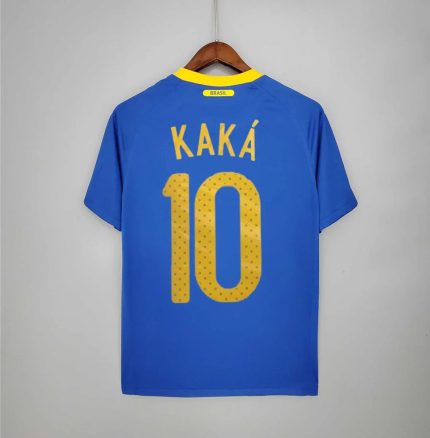 Camiseta Retro Kaká Brasil Visitante 2010 - Fútbol Club Vintage