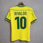 Camiseta Retro Rivaldo Brasil 1998 - Fútbol Club Vintage