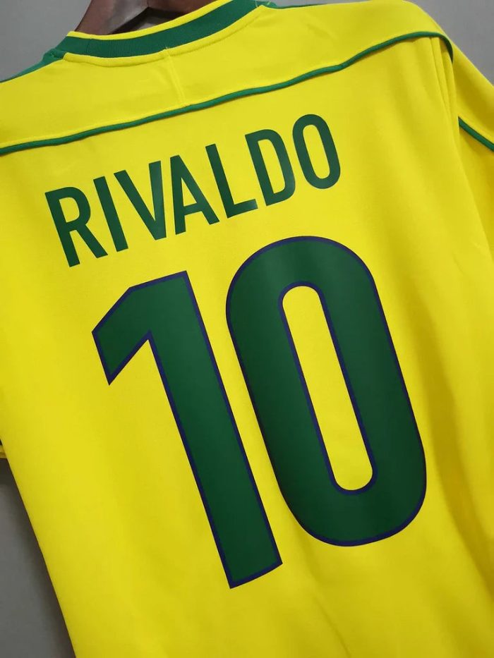 Camiseta Retro Rivaldo Brasil 1998 - Fútbol Club Vintage