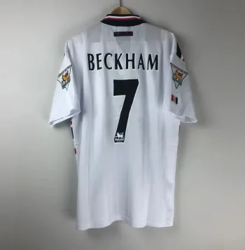 Camiseta Retro Beckham Manchester United FC Visitante 1997-98 - Fútbol Club Vintage