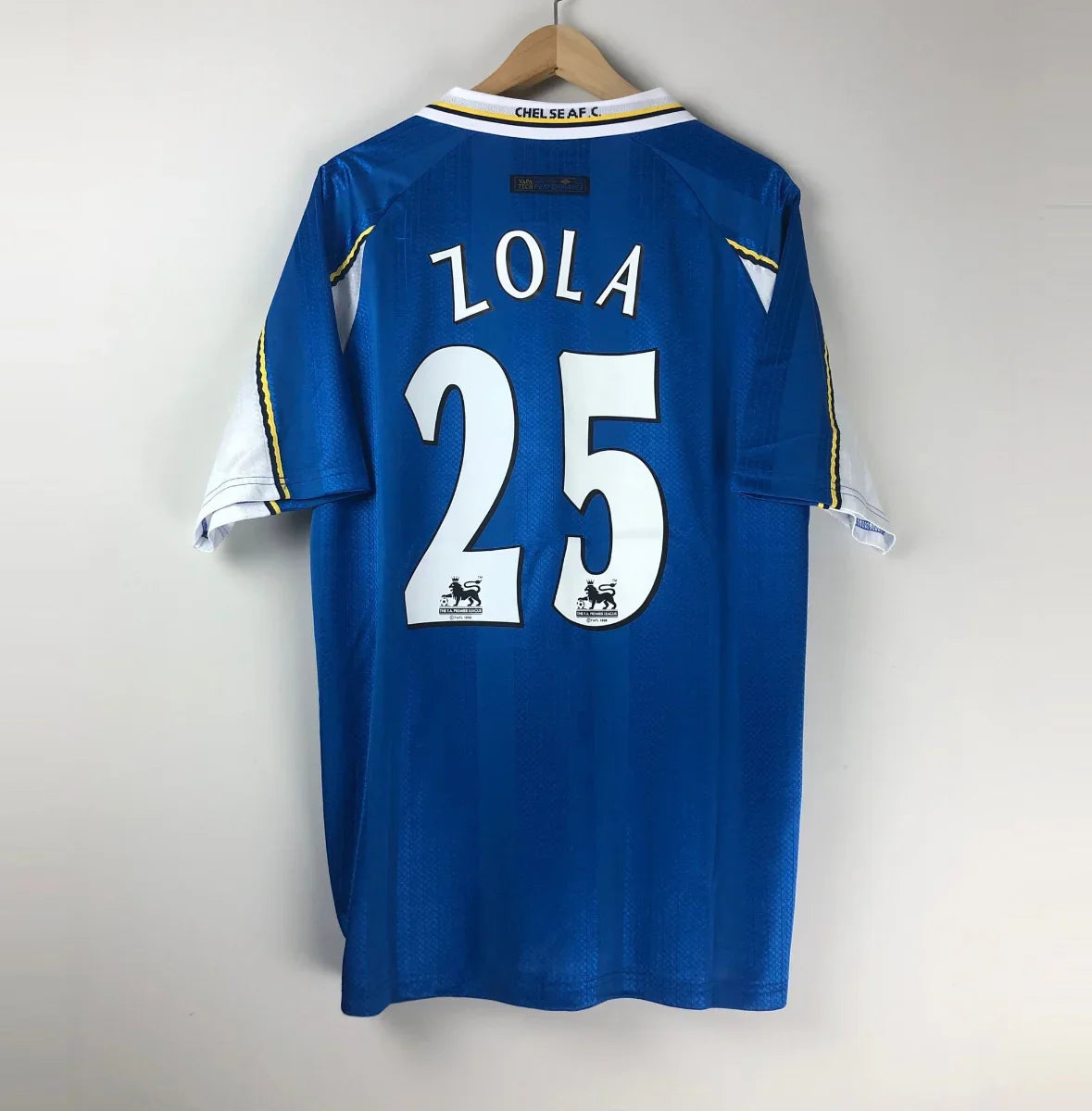 Camiseta Clásica Zola Chelsea FC 1997-99 - Fútbol Club Vintage